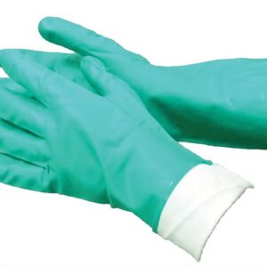 Ambitex Pro Green Nitrile Gloves, Large.
