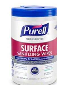 GOJO® Purell® Foodservice Surface Sanitizing Wipes - 110 ct. Canister