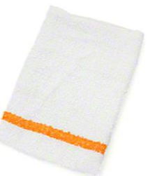 HOSPECO® Terry Bar Mop w/Yellow/Gold Stripe - (12 in pk)16" x 19"