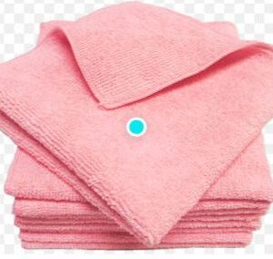Janico JaniFiber Standard Microfiber Terry Cloth - 16" x 16", Pink (12)