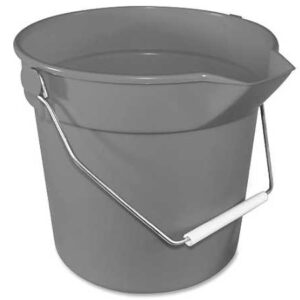 10qt HVY DUTY BUCKET W/POUR SPOUT GRY EA