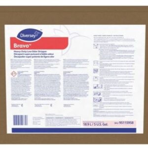 Diversey Bravo Heavy Duty Low Odor Stripper, Liquid 5/gallon