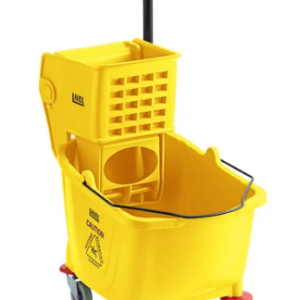 LAVEX 35 Qt Yellow Mop Bucket with Wringer