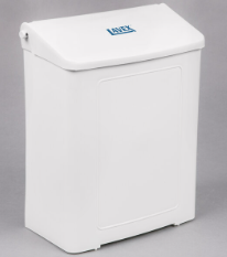 LAVEX White Sanitary Napkin Receptacle