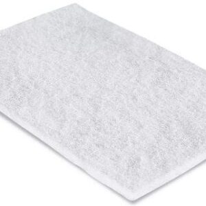 Victoria Bay Light Duty Scouring Pad (20/Case) - 6" x 9", White